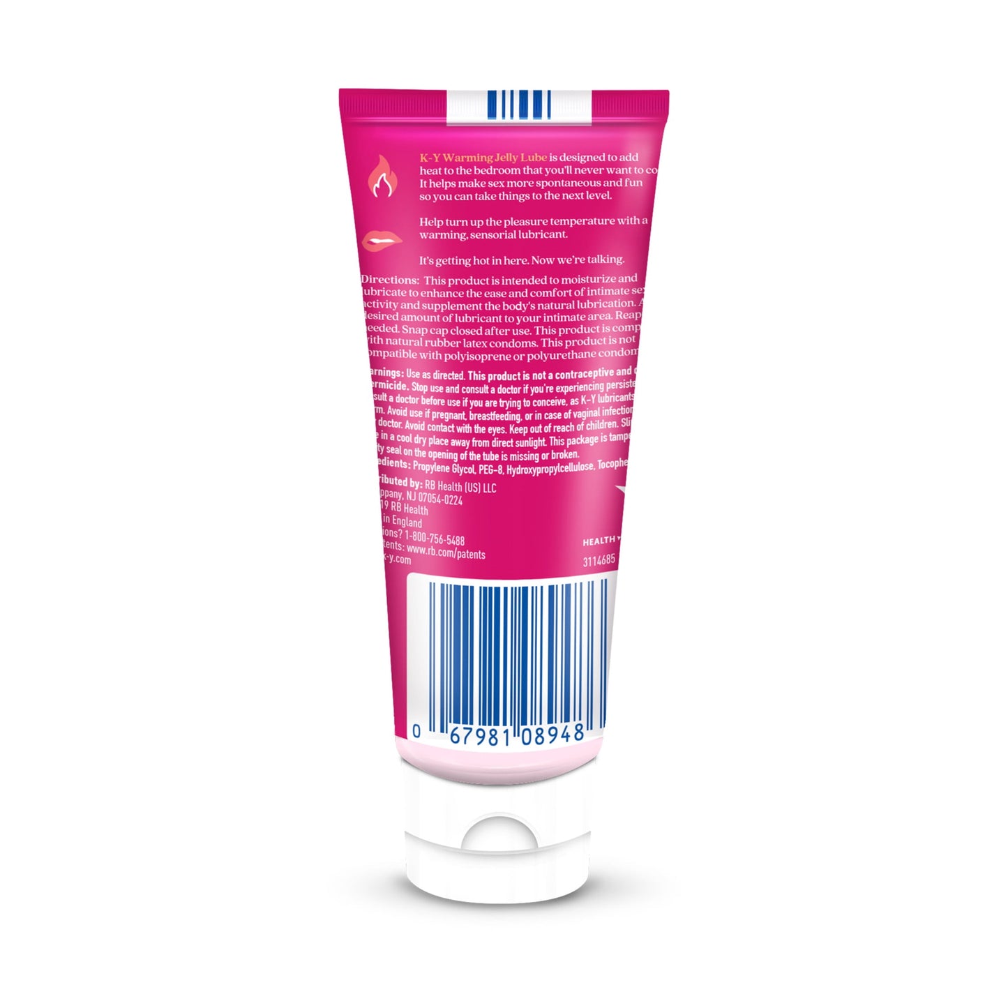 Jelly Personal Lubricant, Water Based Lube for Sexual Wellness, Vaginal Moisturizer, 5 Fl Oz