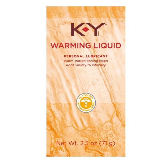 Warming Liquid Lube, Sensorial Personal Lubricant, Glycerin Based Formula, Safe to Use with Latex Condoms, for Men, Women and Couples, 2.5 FL OZ