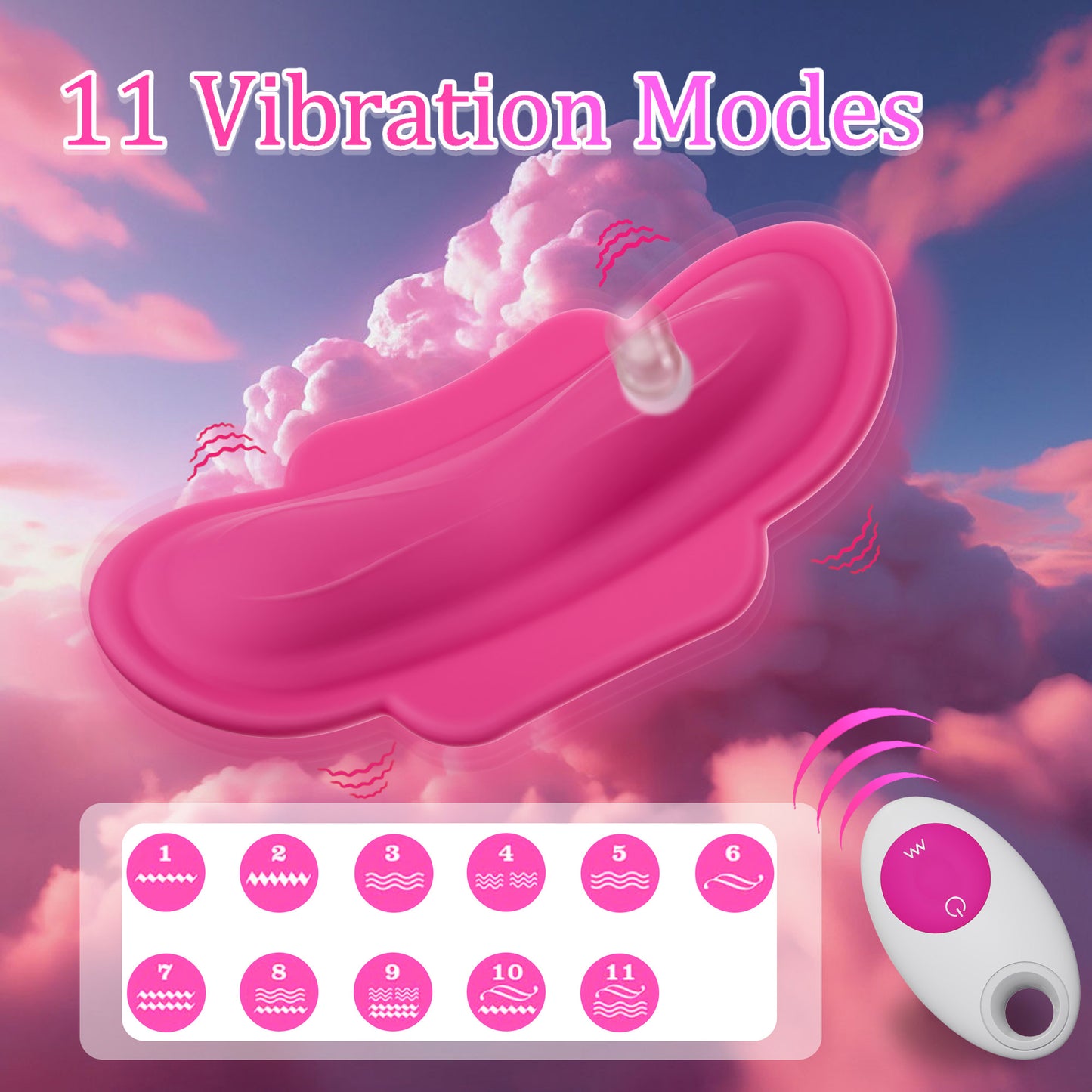 APP Remote Control Vibrator Female Sex Toys Bluetooth Wearable Vibrating Panty Silicone Mini Stimulator Waterproof Adult Toy with 11 Vibrating Modes for Women Couples Pleasure